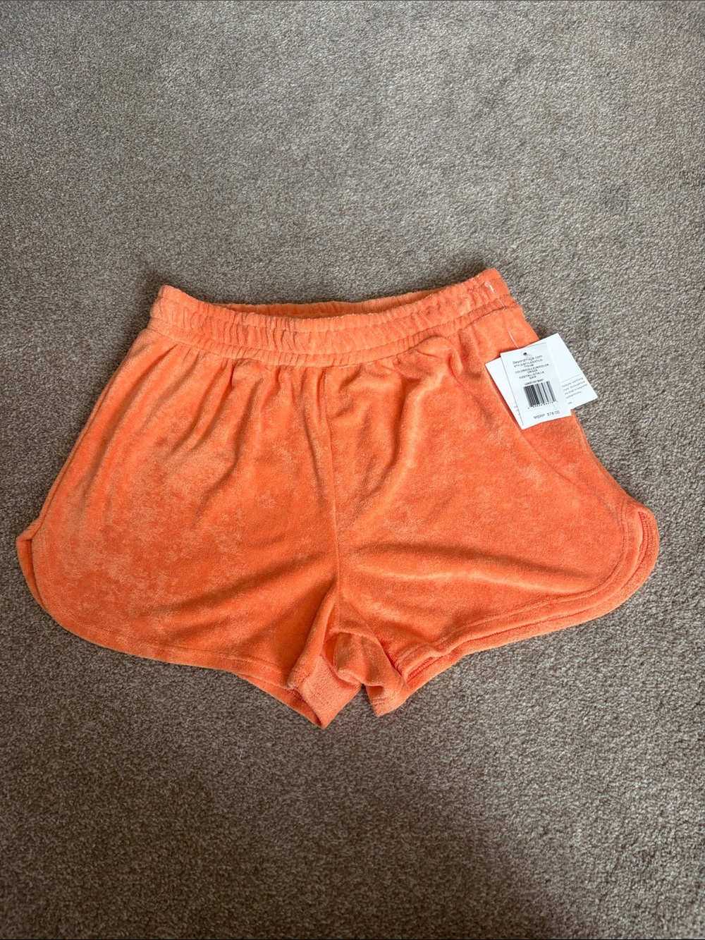 Beyond Yoga Orange Terry Athletic Shorts